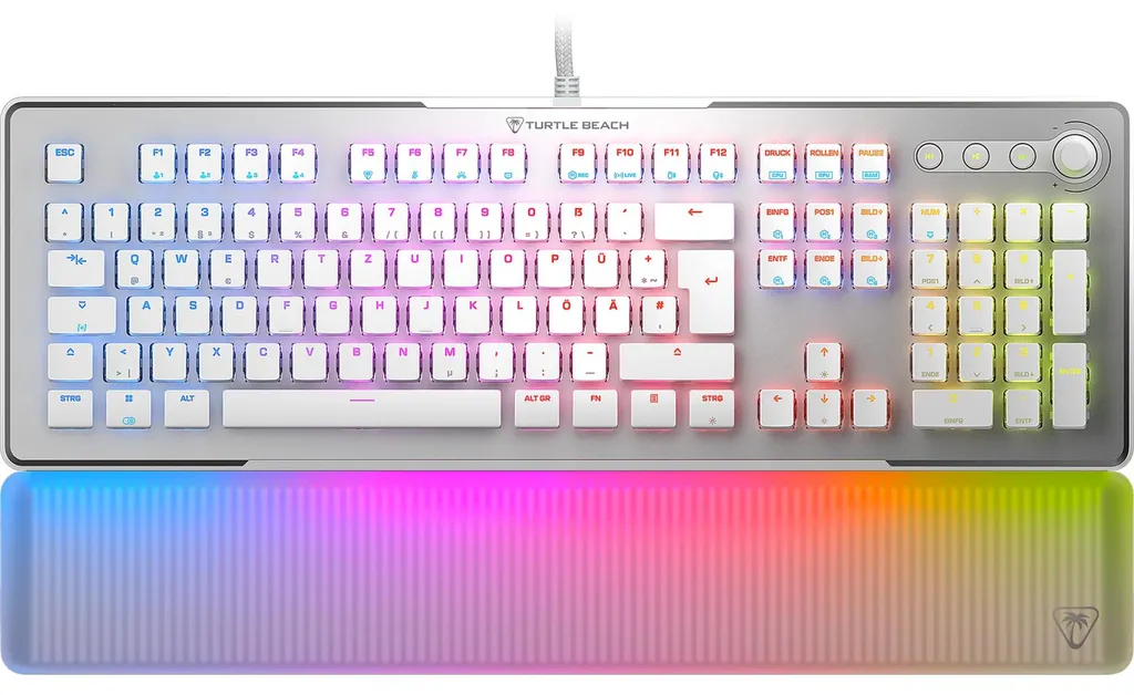 Clavier mécanique gaming pour setup blanc Turtle Beach Vulcan II Max