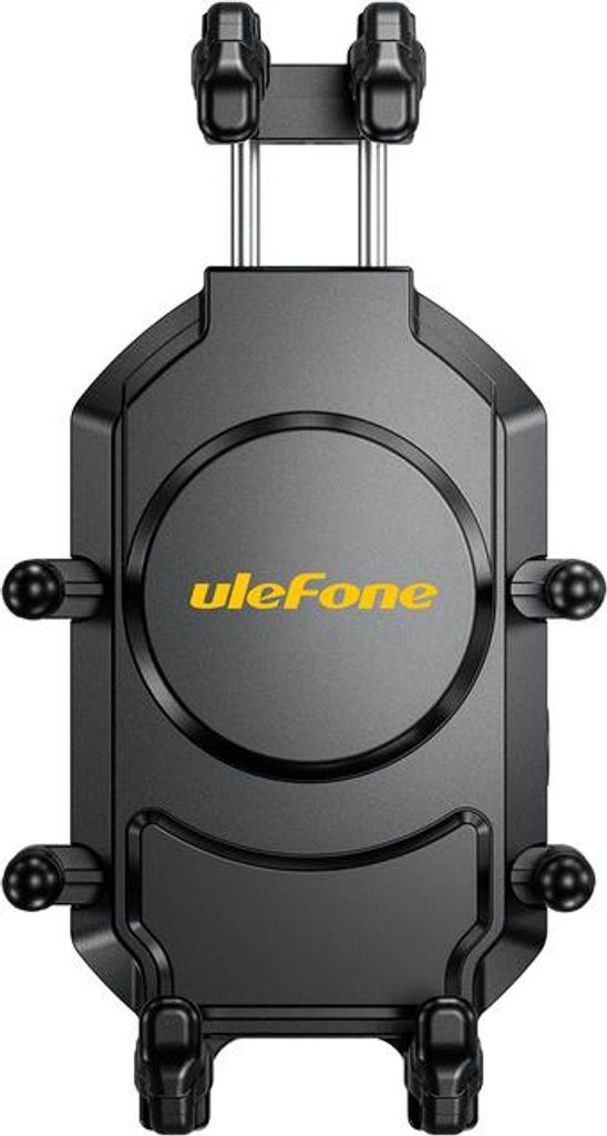 A black smartphone holder with the Ulefone logo.