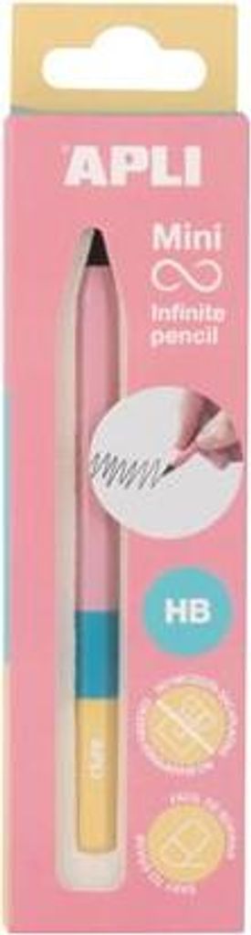 Endlos-Bleistift mini "Infinite", pink, HB, sechseckig, APLI 19962