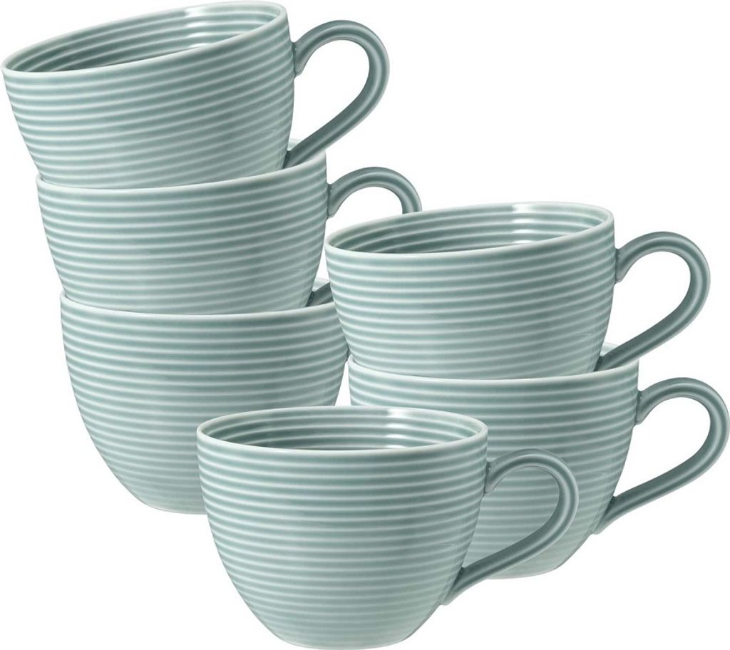 Seltmann Weiden Beat Arktisblau Kaffeeobertasse 0,26 l 6er Set