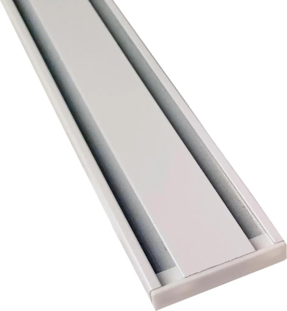 OFFERTA Binario Tende Alluminio Bianco 480cm - Piatto 7mm 1-4 Canali