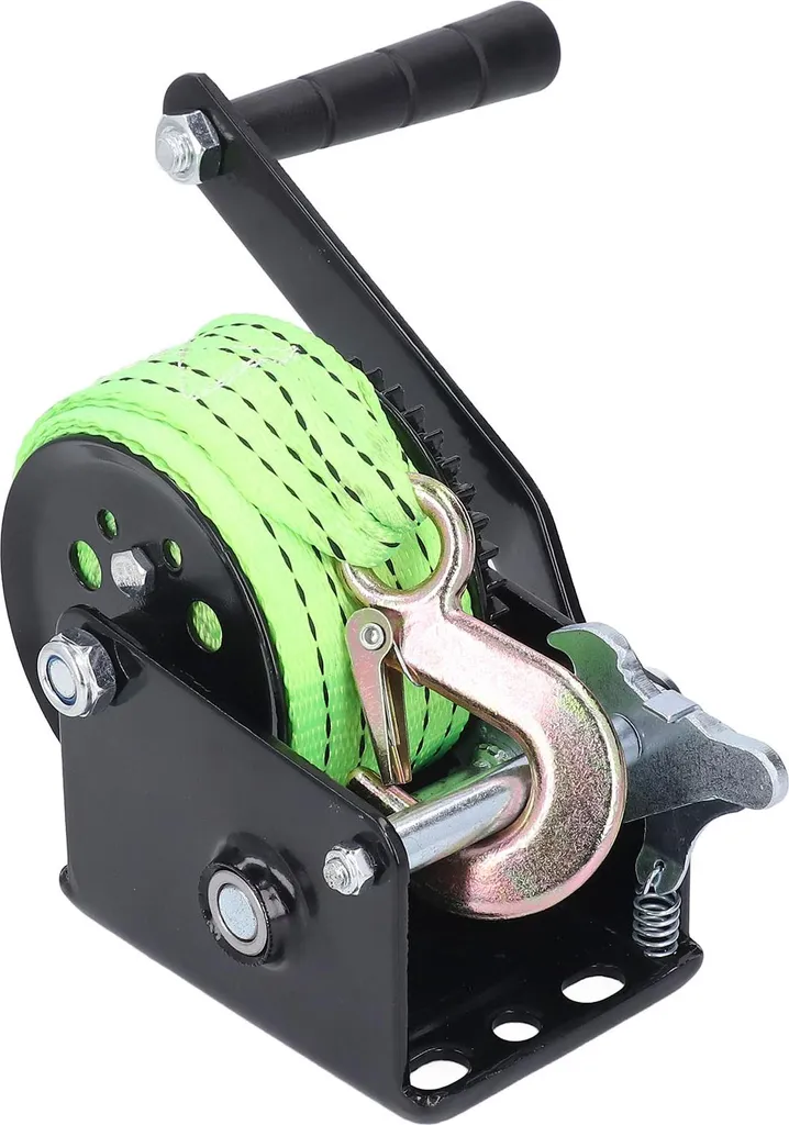 Treuil à manivelle pour remorque de bateau avec sangle polyester noire - 9