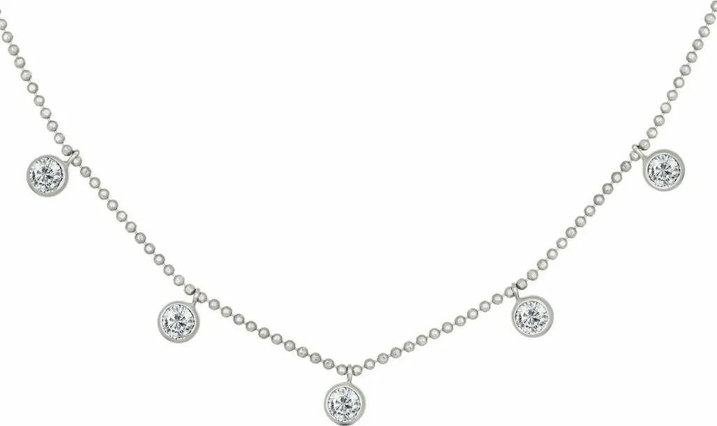 Girocollo caï Argento Sterling 925 - Purezza e Splendore Zirconi - 5