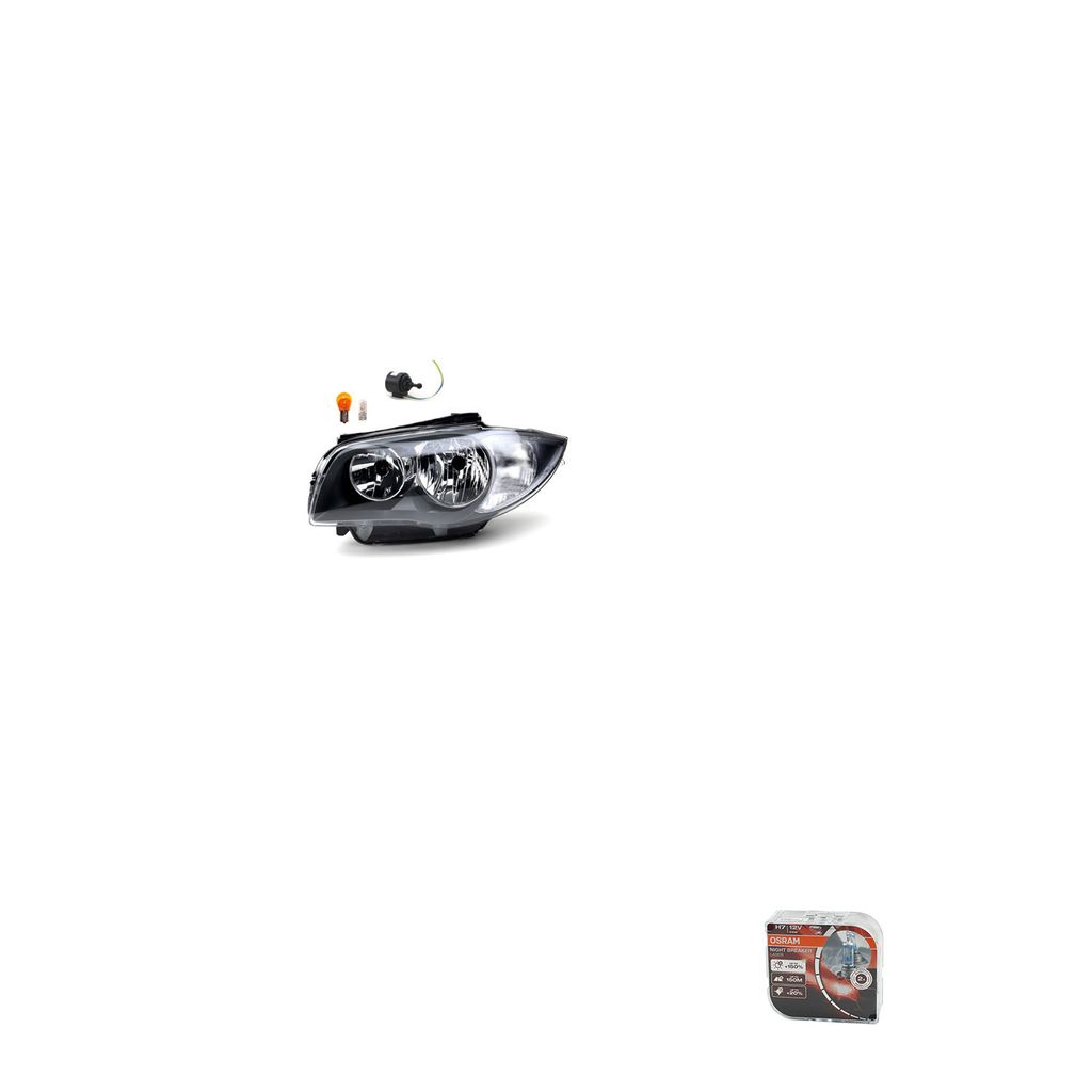 Johns, Scheinwerfer Osram Night Breaker Laser passend für BMW 1er E81 E82 E87 E88 09- LI 63116938563 63117207574 6938563 7207574 63117249649 7249649