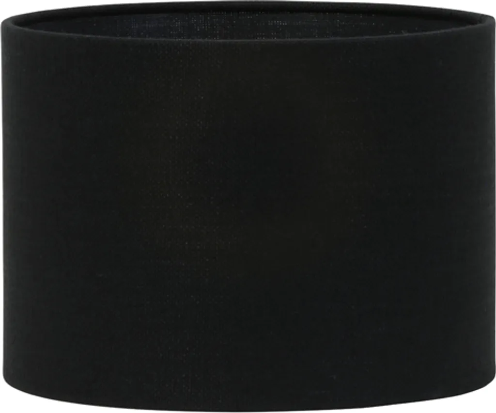 Abat-jour LIVIGNO Ø25x18cm Noir mat - Finition textile haut de gamme