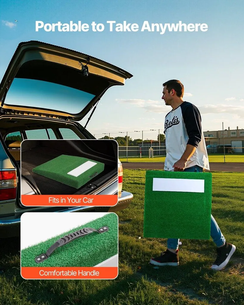 Plateforme de lancer portable 31'' équipement baseball et softball