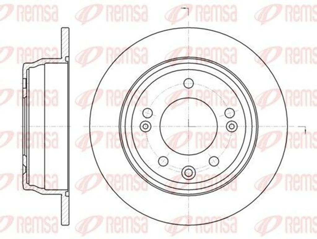 2x REMSA Bremsscheibe 61105.00 hinten für HYUNDAI ix35 (LM EL ELH) 262mm 262mm