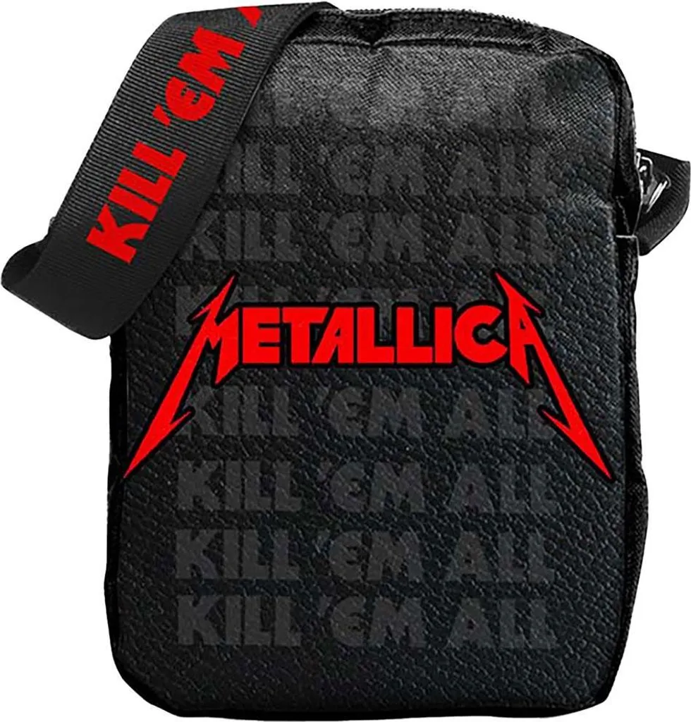Offerta Borsa Metallica Kill Em All RO14484 Tracolla Nera/Rossa