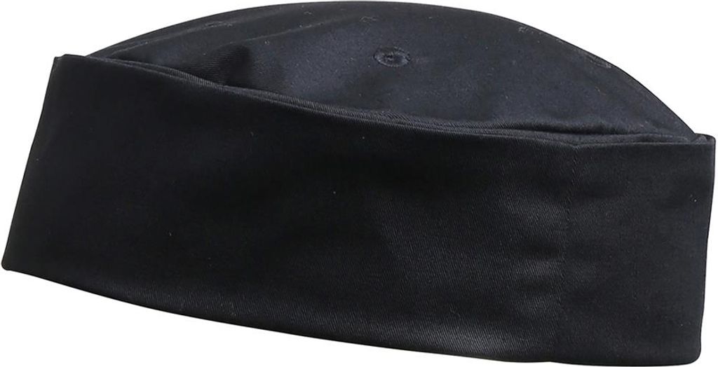 Premier - Kochmütze Zum Krempeln für Herren/Damen Unisex PC5842 (M) (Schwarz)