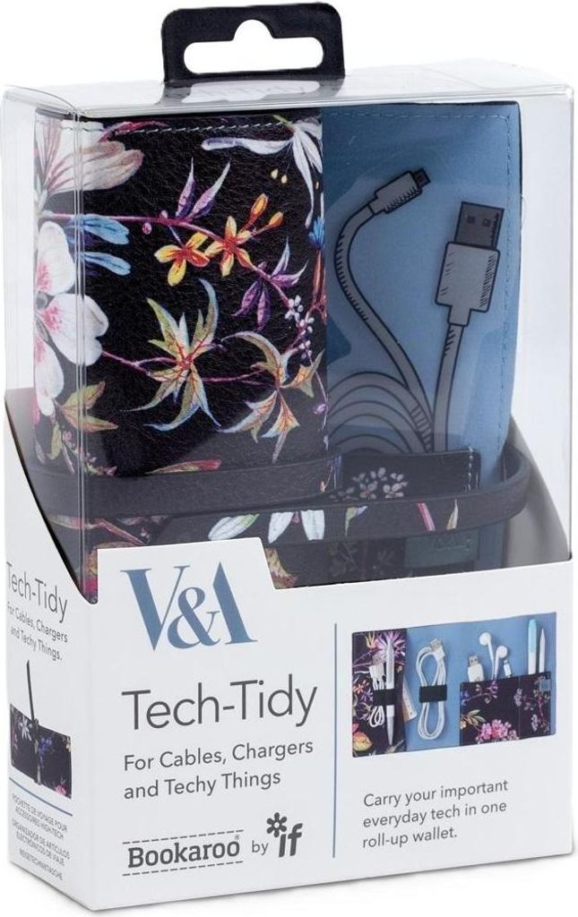 Bookaroo organizer podróżny Kilburn Black Floral