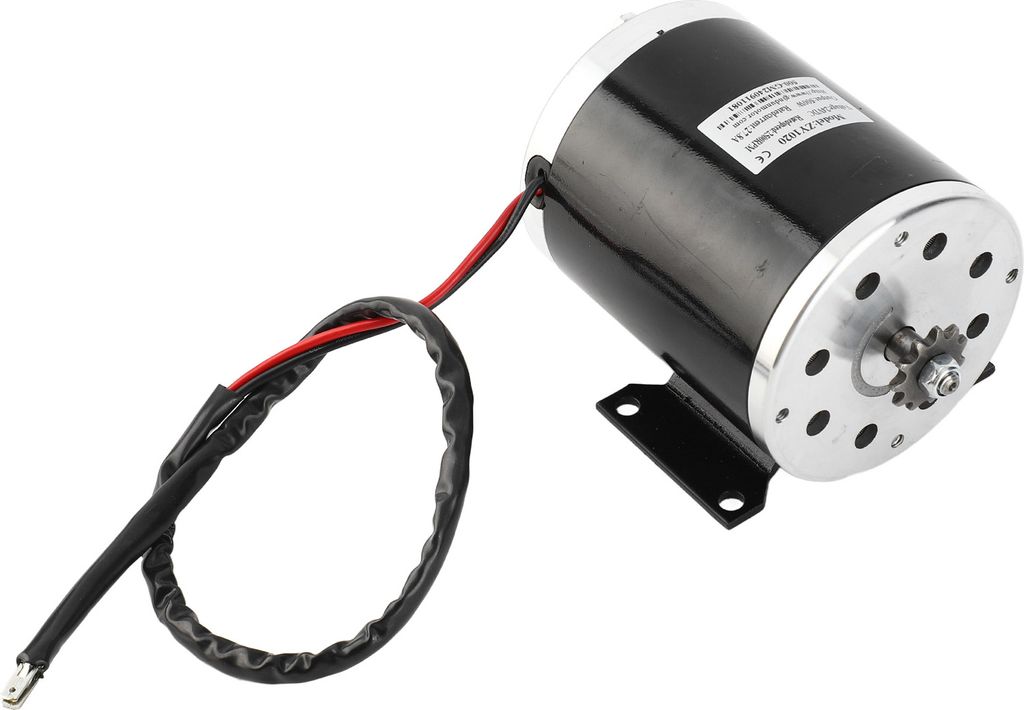 500W DC 24V Elektrobürstenmotor mit Halterung für Elektroroller Elektrofahrrad Gokart