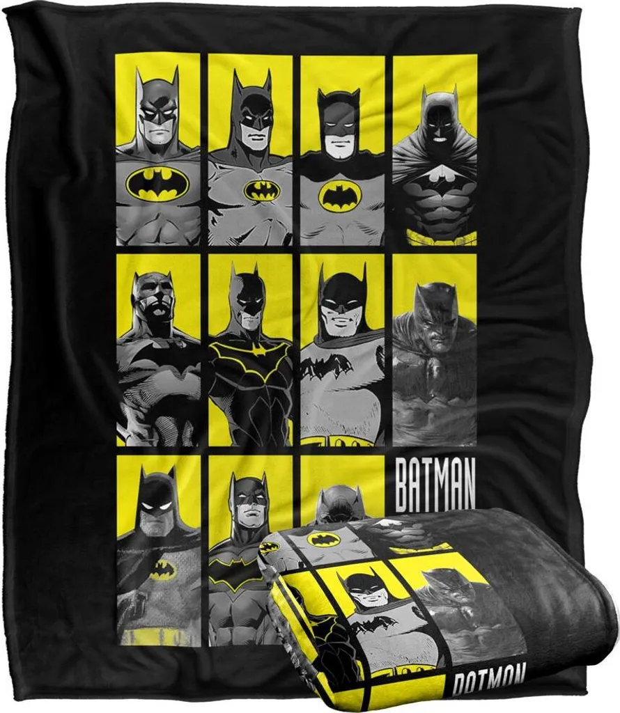 Plaid Batman Multicolore en Taille Unique - Couverture Douce TV19503 - 2