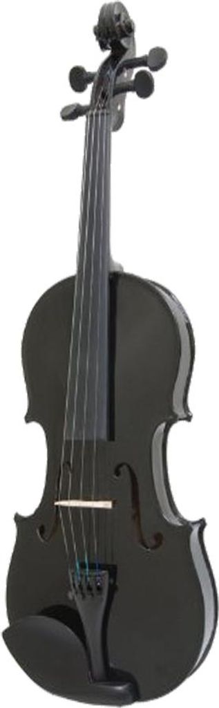 Klassische Holzvioline, 3/4, schwarz