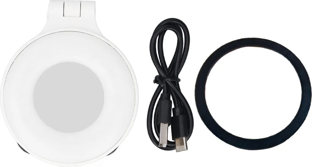 Solution anti-ombre : Lampe magnétique 3 modes pour selfies et appels vidéo
