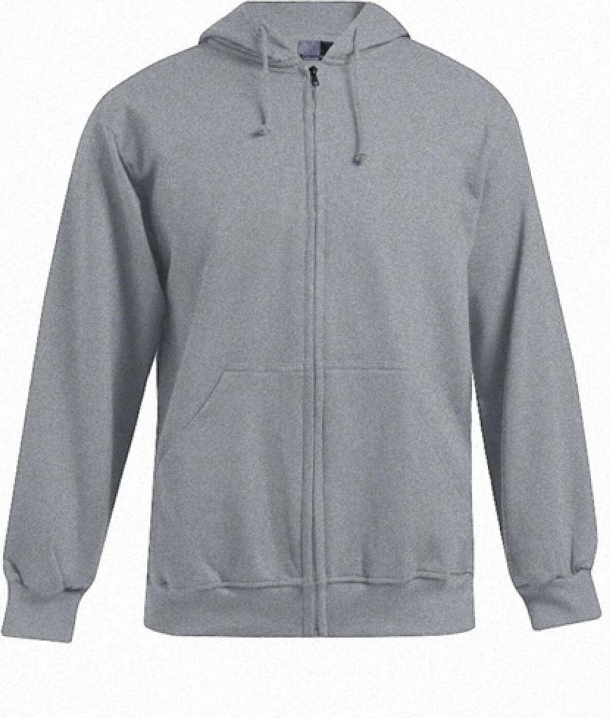 Zip Hoodie Jacke 80-20 Herren, Sportgrau, XL