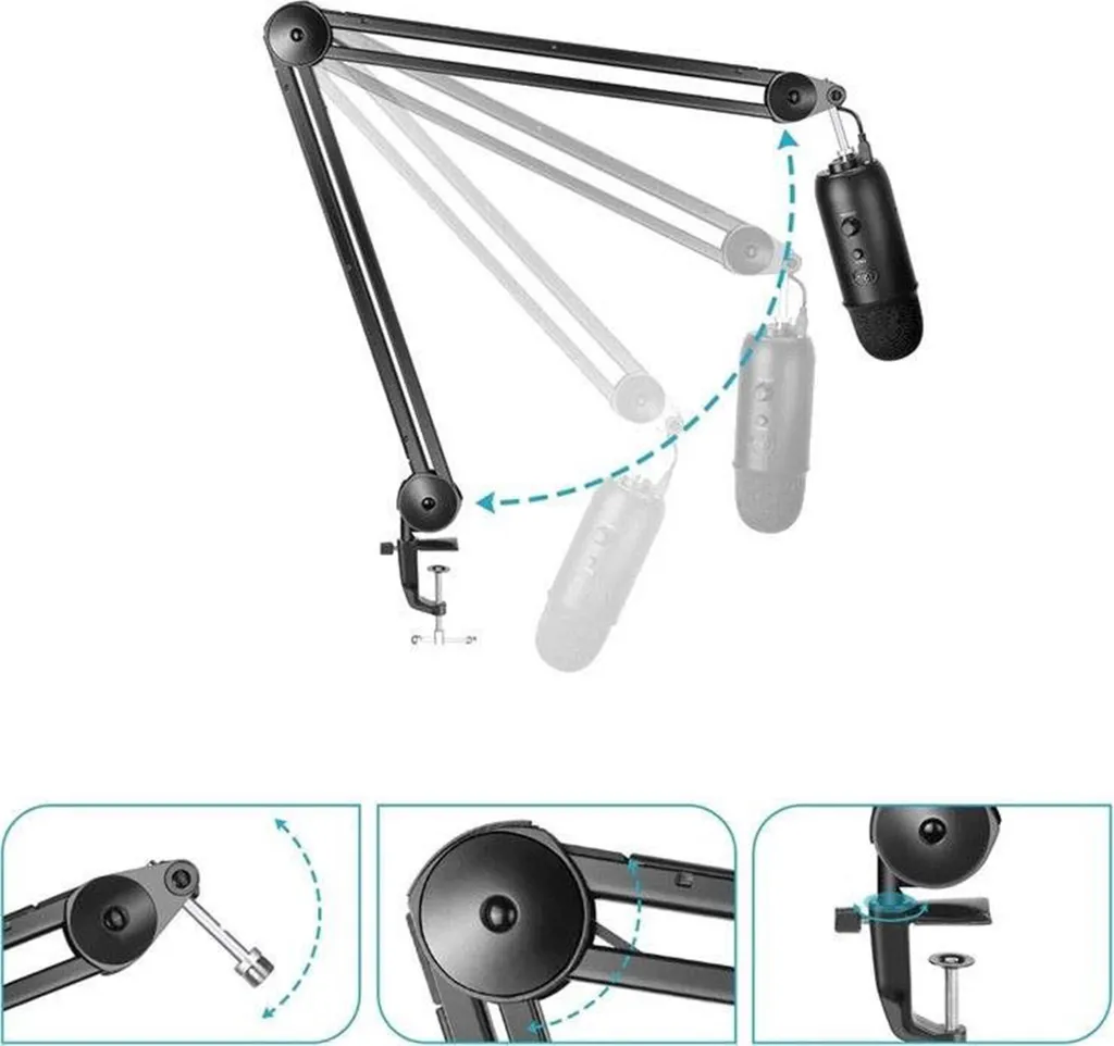 Mozos SB36 Bras de Micro Anti-Vibration pour Libérer votre Bureau