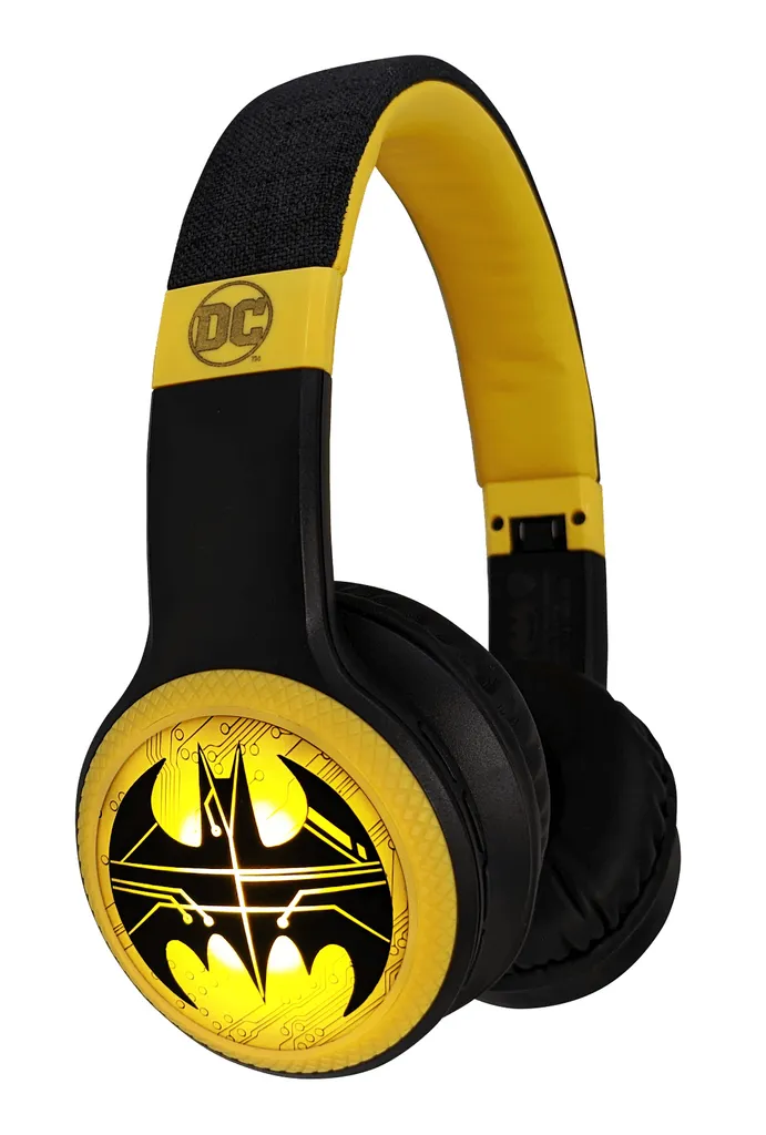 Casque Bluetooth Batman Lazerbuilt HMBM-BTLI Noir pour Enfant Fans DC