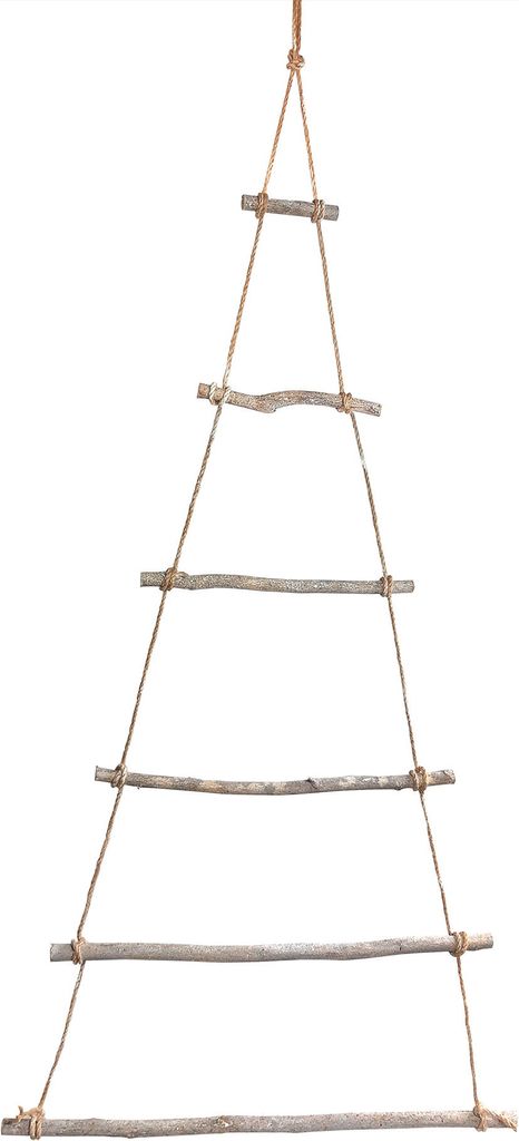 Frau WUNDERVoll DIY Weihnachtsbaum Holz Leiterbaum zum Zusammenbauen Höhe ca. 110 cm / Adventskalender Weihnachten Advent Deko Tannenbaum Wandde...