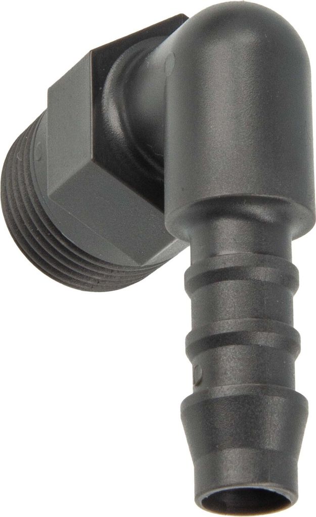 tecuro Winkel-Schlauchtülle mit AG - Ø 12 mm x 1/4 Zoll - Produktbild 