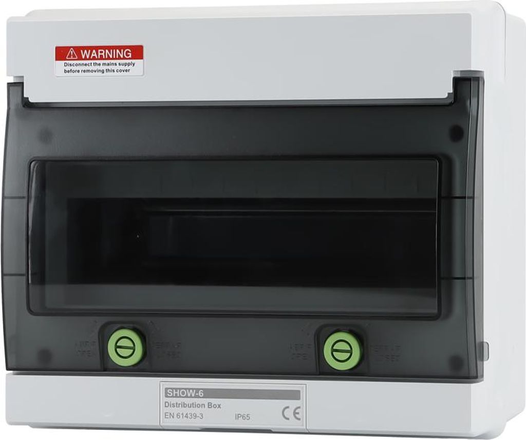 Offgridtec Verteilerkasten mit 12 TE und DIN-Schiene IP66 UV-beständig wasser- und staubgeschützt
