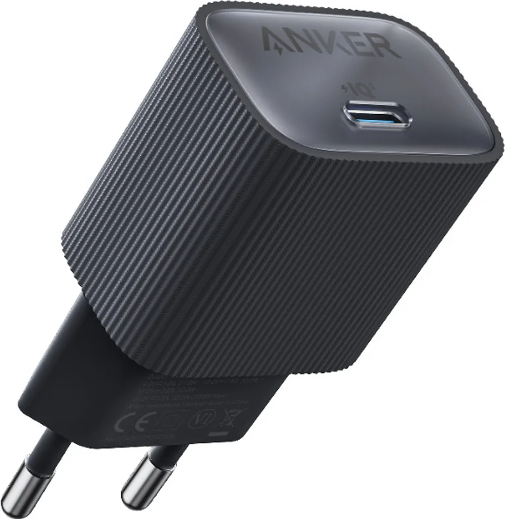 Anker Nano Chargeur 30W USB-C Ultra-Compact avec technologie GaN Noir
