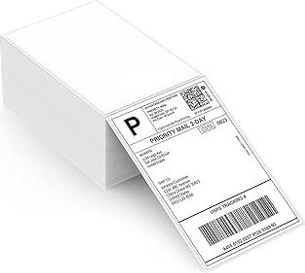 MUNBYN Versandaufkleber 4×6 DHL Etiketten (500 Stück 10.2 x 15.2 cm) Thermopapier Versandetiketten für MUNBYN, Phomemo, Polono Labeldrucker 4XL ...