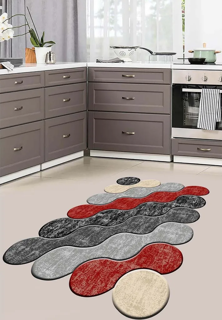 Tapis de passage pour couloir Conceptum Hypnose multicolore 80x200 cm