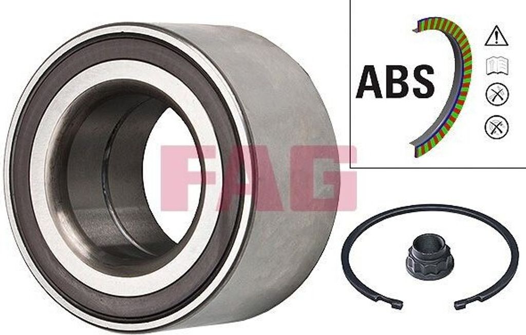 FAG Radlagersatz Vorne für TOYOTA Yaris Schrägheck (P9) 75mm 713 6189 10