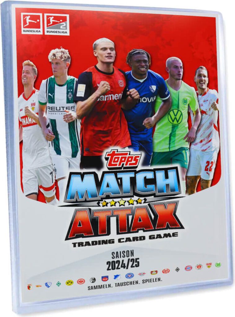 Topps Match Attax Bundesliga Karten - Saison 2025 - Sammelkarten - 1 Sammelmappe