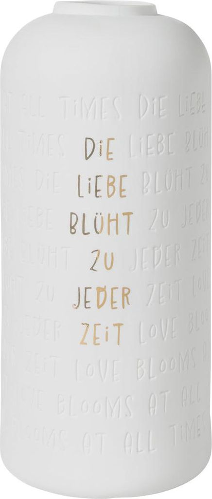 Räder Vase Die Liebe blüht zu jeder Zeit D14cm H30cm Produktbild 