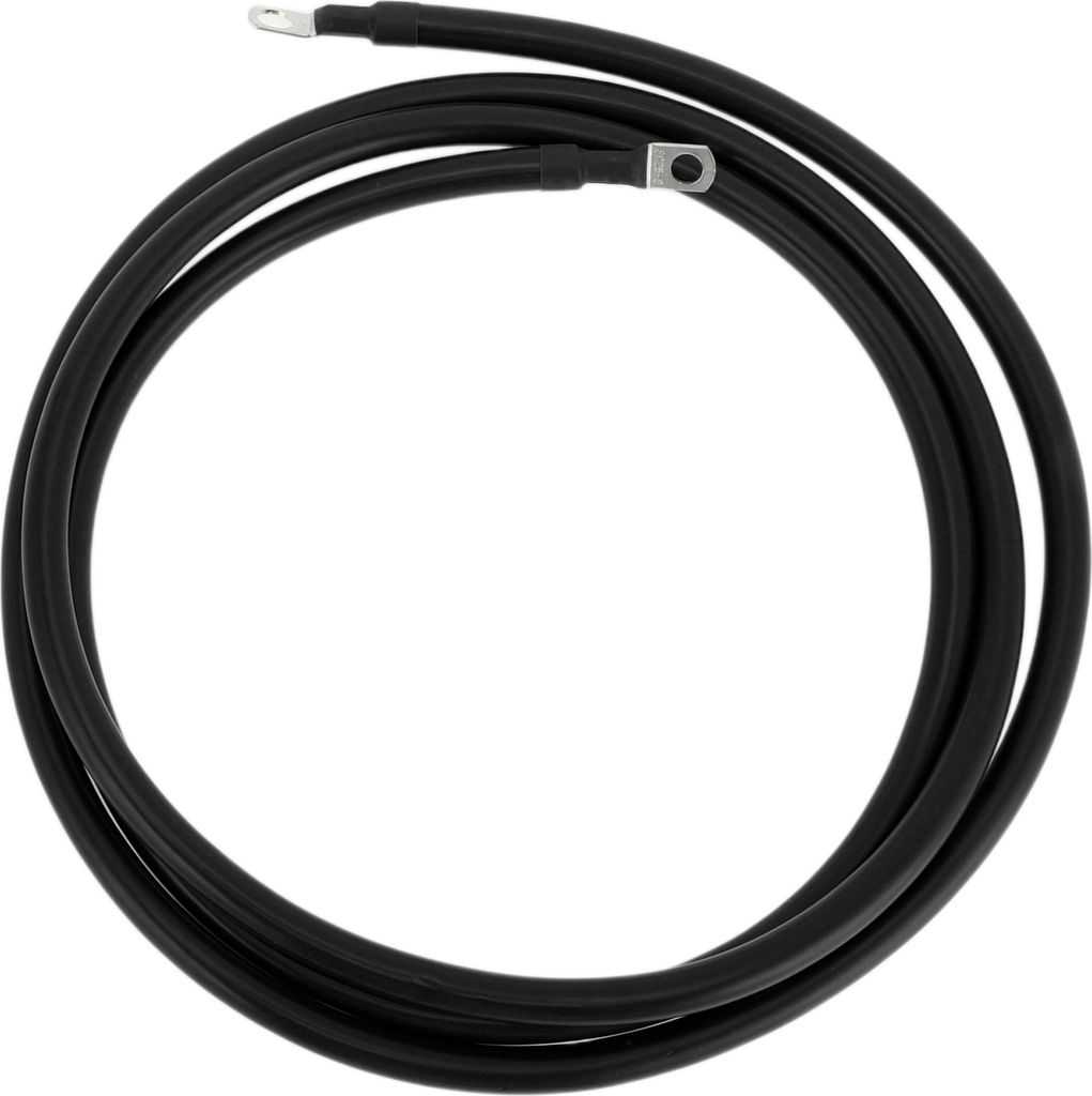 1 Stk. Batterie-Wechselrichterkabel Batteriekabel 3/8" Lug 5/16" Lug 3 AWG Gauge 8FT Schwarz Verzinntes Kupfer