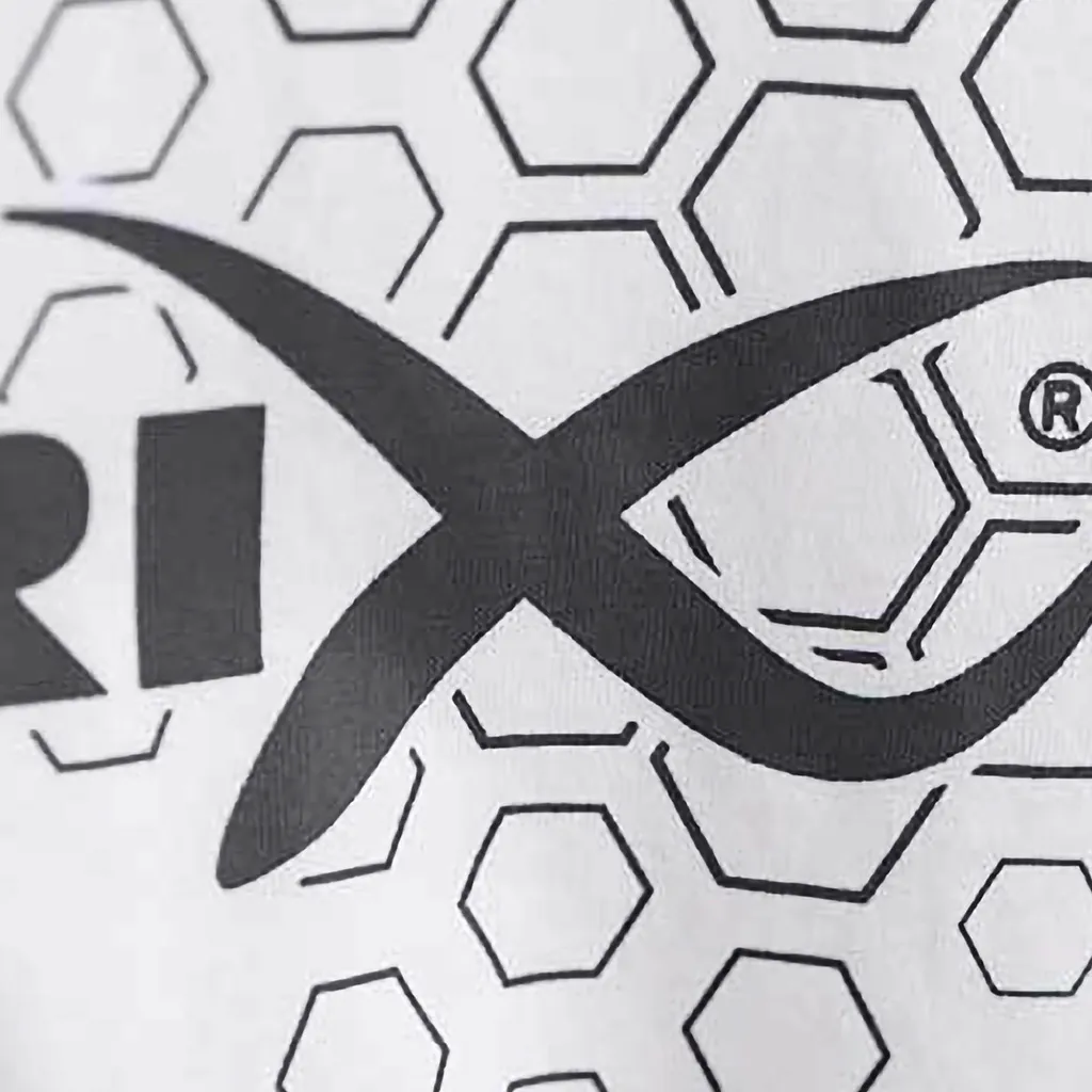 T-shirt Matrix Hex Print Blanc Taille S - Motif Géométrique Hexagonal