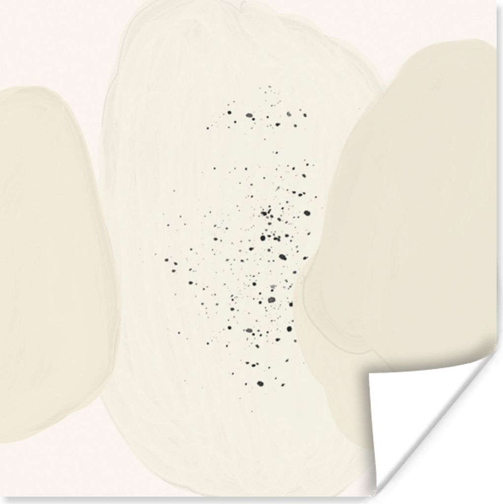 MuchoWow Poster Pastell - Flecken - Design 30x30 cm - Wandposter - Printing