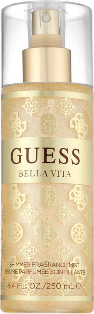 A product shot of a fragrance mist bottle.