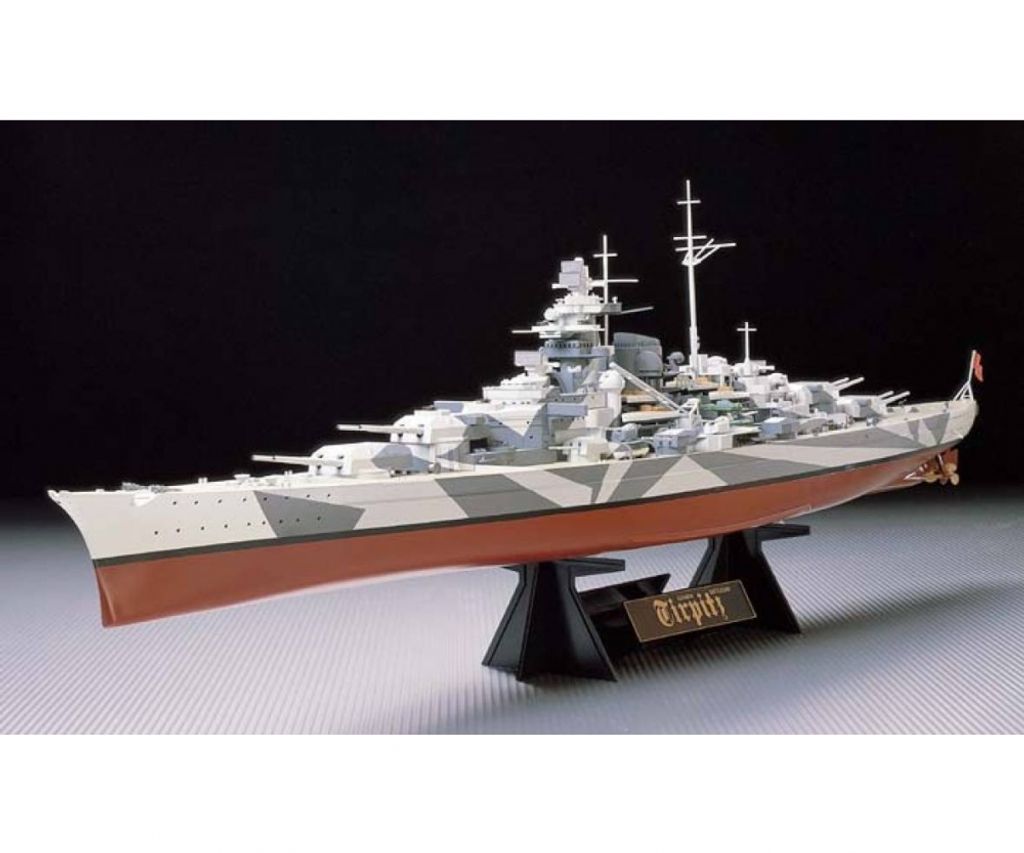 Tamiya 1:350 Corazzata tedesca Tirpitz della seconda guerra Immagine del prodotto 