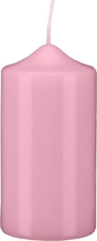 Stumpen Kerzen Rosa 30 x Ø 6 cm, 6 Stück getauchte Stumpenkerzen mit Spitzkopf in RAL Qualität