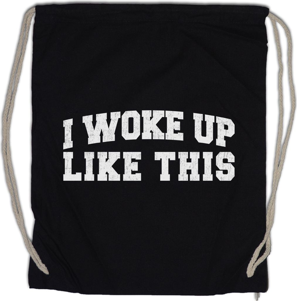 Urban Backwoods I Woke Up Like This II, Turnbeutel, Farbe: Schwarz