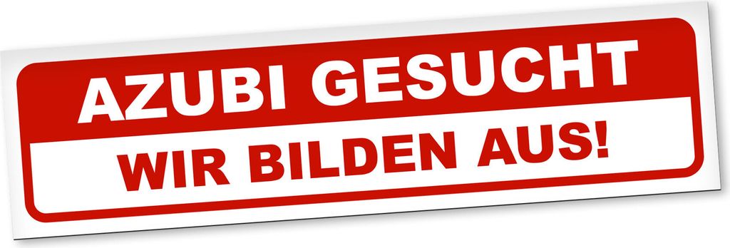 PantherPixel Azubis Gesucht Magnetschild Auto Lehre Wir Bilden Aus Magnetfolie Geschenkidee 60 x 16 cm REFLEKTIEREND