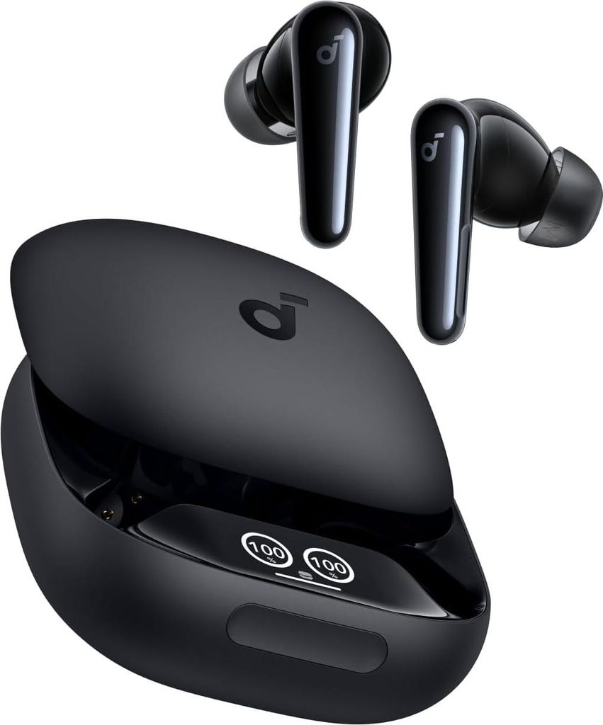 Soundcore Premium Wireless Noise Cancelling In-Ear Kopfhörer mit Adaptive ANC, Hi-Fi Klang, 7 Sensoren, Schnellladung, klaren Anrufen