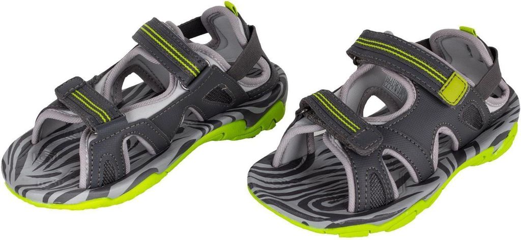 Kinder Jungen Sandalen Grau/Grün 34 EU Produktbild 