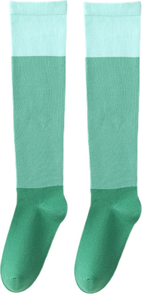 1 Paar Sport-Kompressionsstrümpfe, Farbblock, hohe Elastizität, atmungsaktiv, unter dem Knie, lange Socken, Outdoor-Fitness-Socken, lange Schlauc...