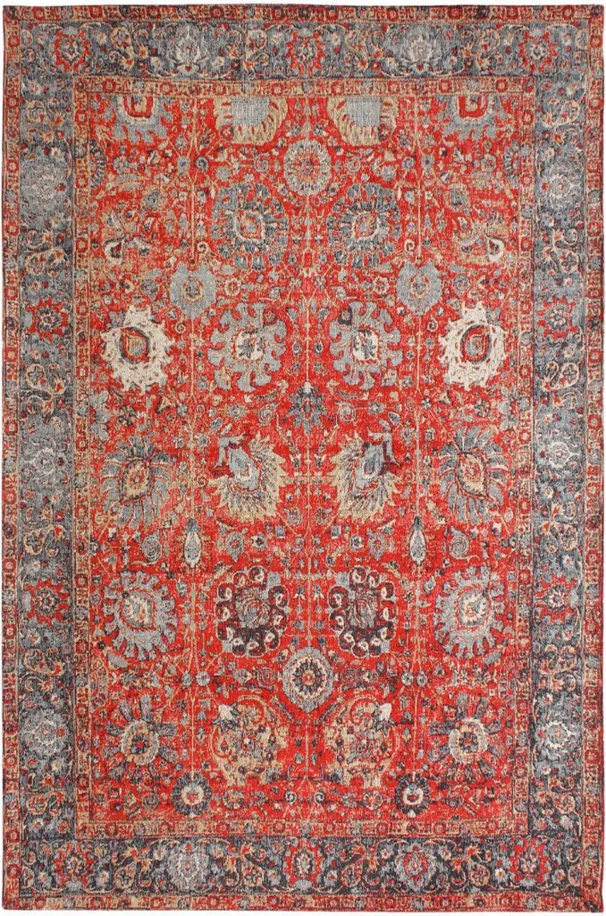 Tapis oriental léger pour chambre et salon facile à nettoyer coton