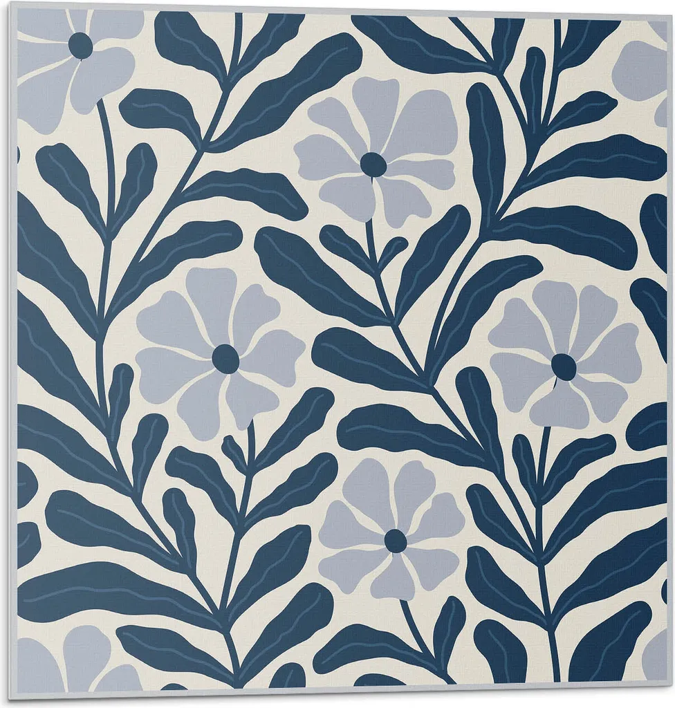 Mattonelle Vinile Adesive Vintage Fiori 20x20 - 20 Pezzi Retro PVC