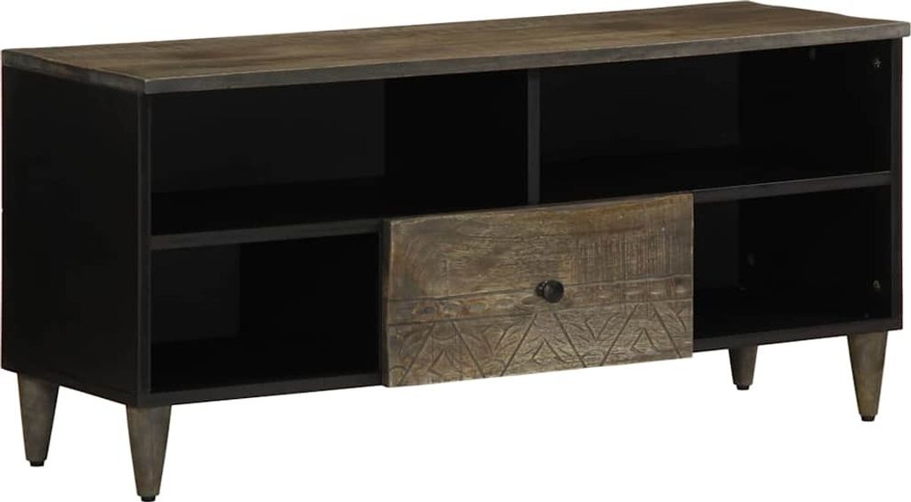 TV-Schrank 100x33x46 cm Massivholz Mango