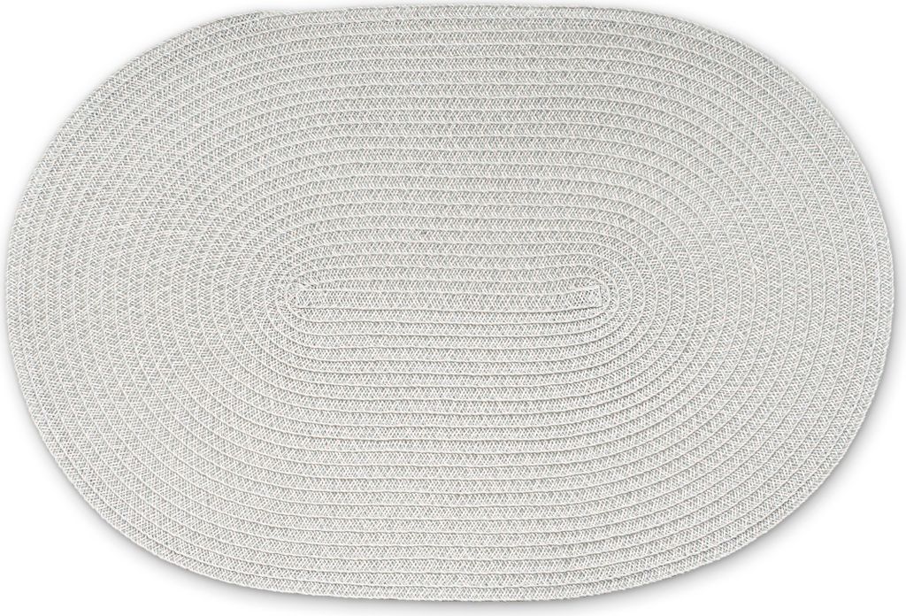 CONTINENTA Tischset oval, hellgrau 45x31 cm 6619 4017167661902