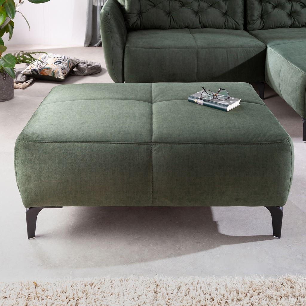 riess-ambiente Design Hocker MARRAKESCH 110cm flaschengrün Produktbild 