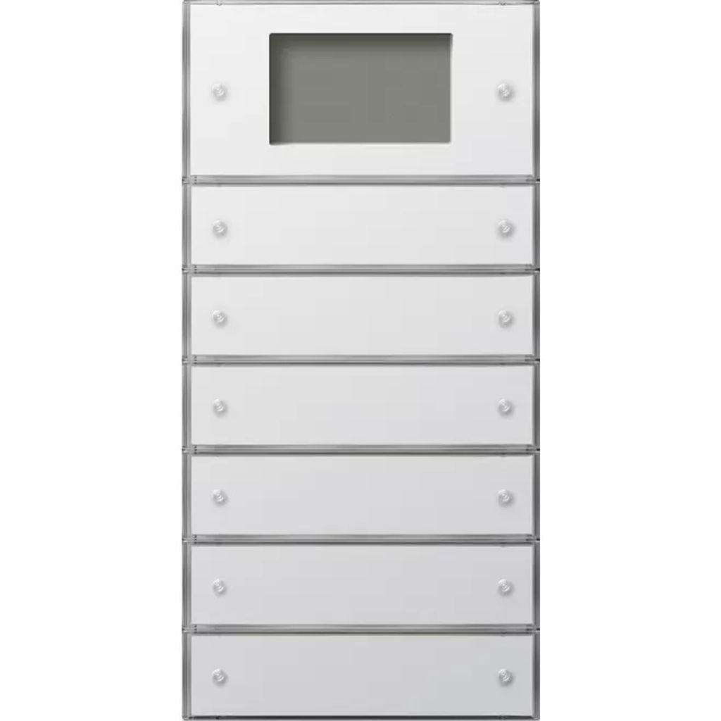 Gira 2046112 Tastsensor 3 Plus 6fach (2+4) Flächenschalter Reinweiß