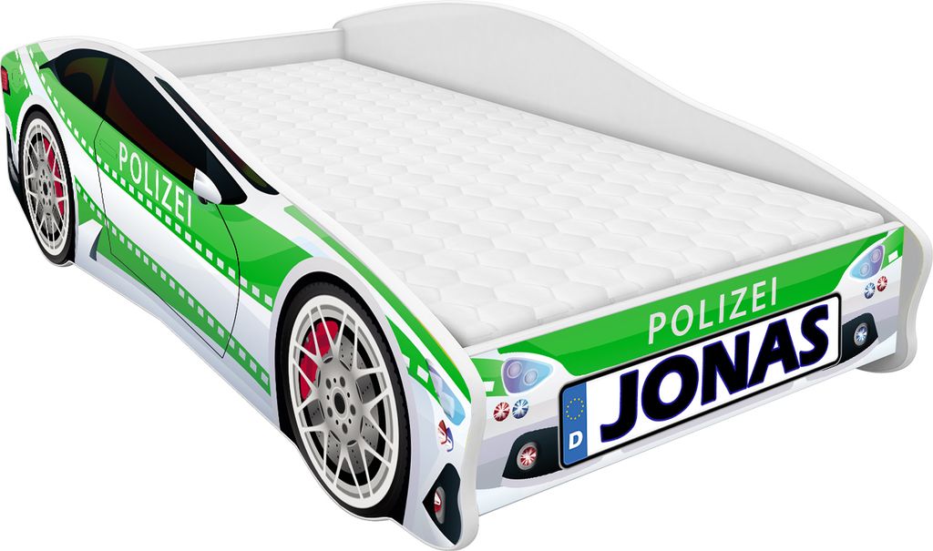 ACMA Jugendbett Kinderbett Auto-Bett Junior Cars Bett Produktbild 2