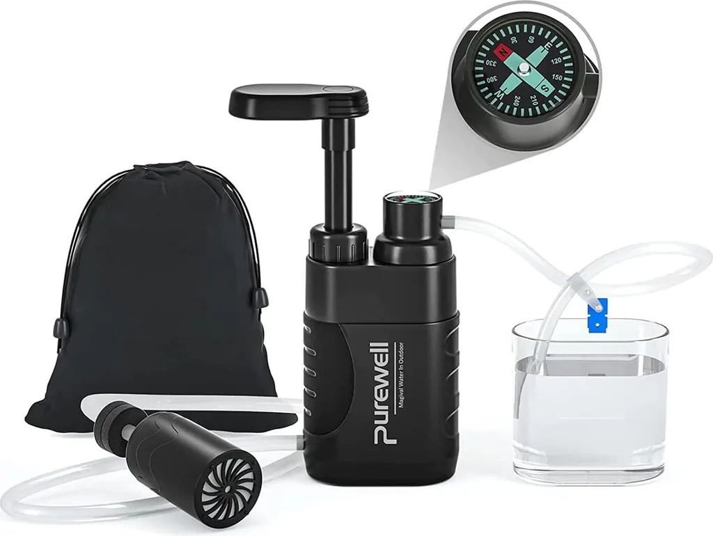 Filtre de purification de l'eau outdoor - Haute performance coloris noir