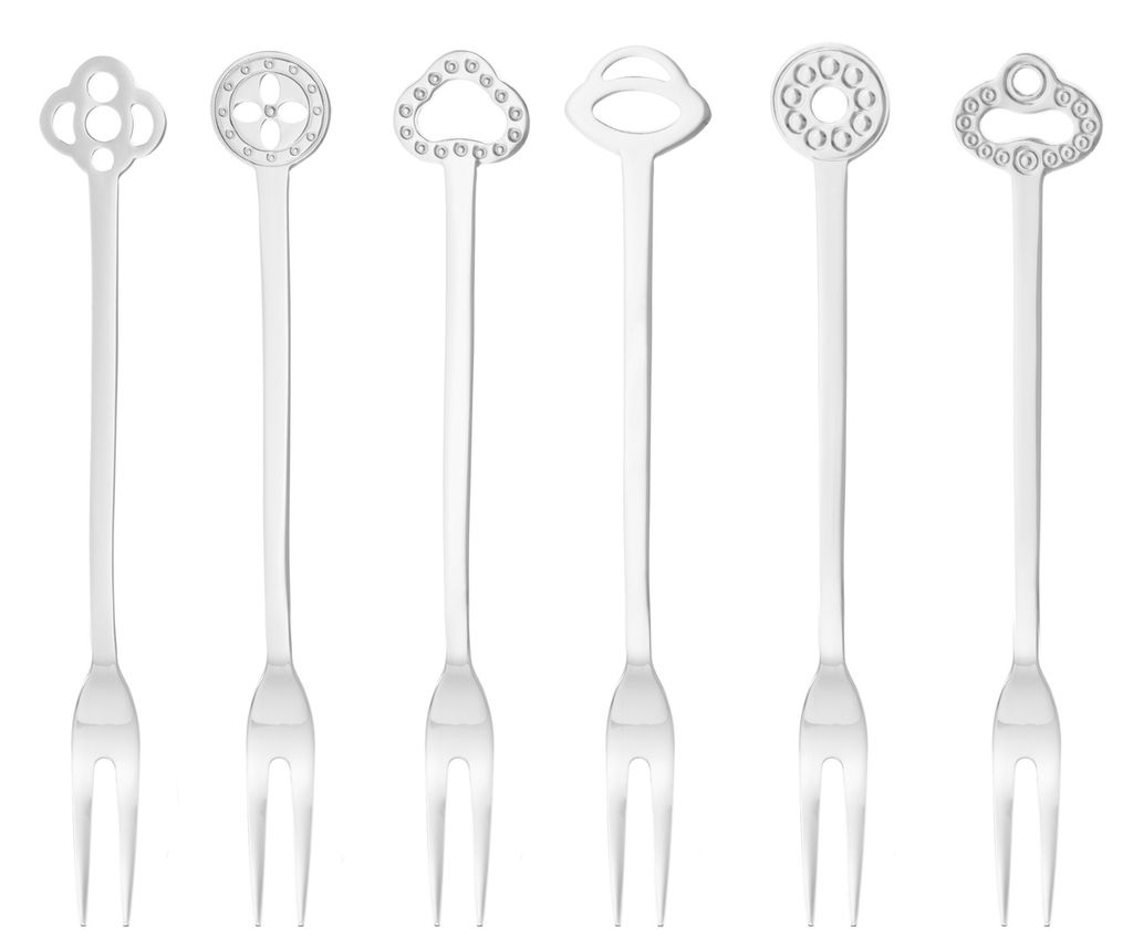 Sambonet Set 6 Minigabeln Platzhalter Party Oriental 52550C59